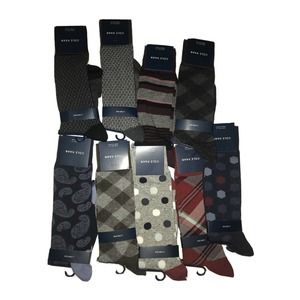 Cole Haan Mens Dress Socks Lot Of 6 As Seen In Pic